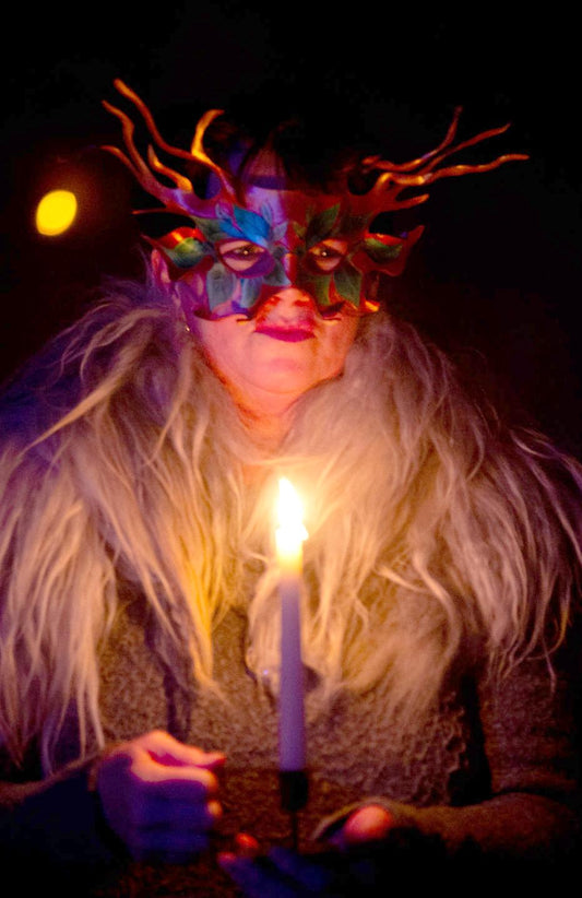 Fawn Deer Handmade Leather Mask for Masquerade / Halloween / Cosplay Masks