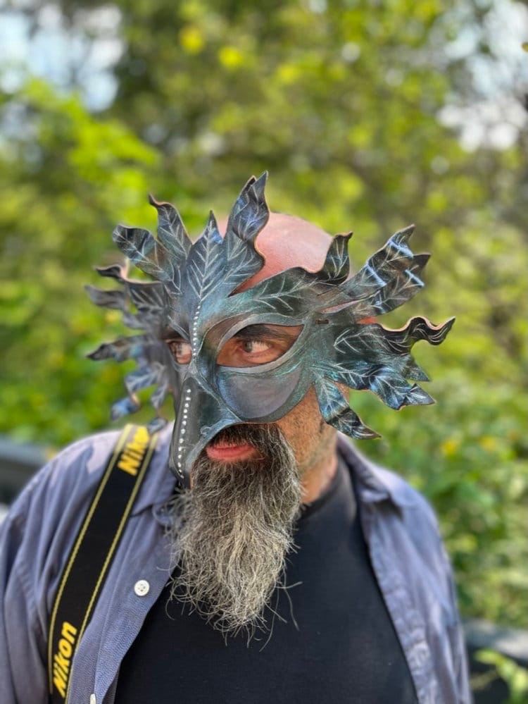 Raven Handmade Leather Mask for Masquerade / Halloween / Cosplay Masks