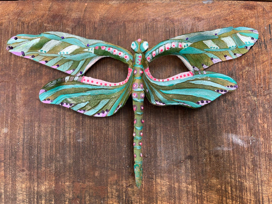 Dragonfly Cosplay Mask | Handmade Leather Mask | Masquerade Party Mask | Animal Mask | Halloween Costume | Fairy Mask | Renaissance Faire