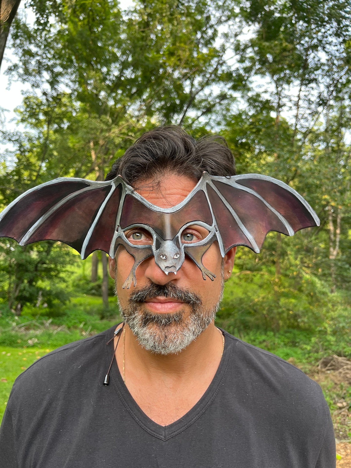Badass Bat Handmade Leather Masquerade Halloween Mask