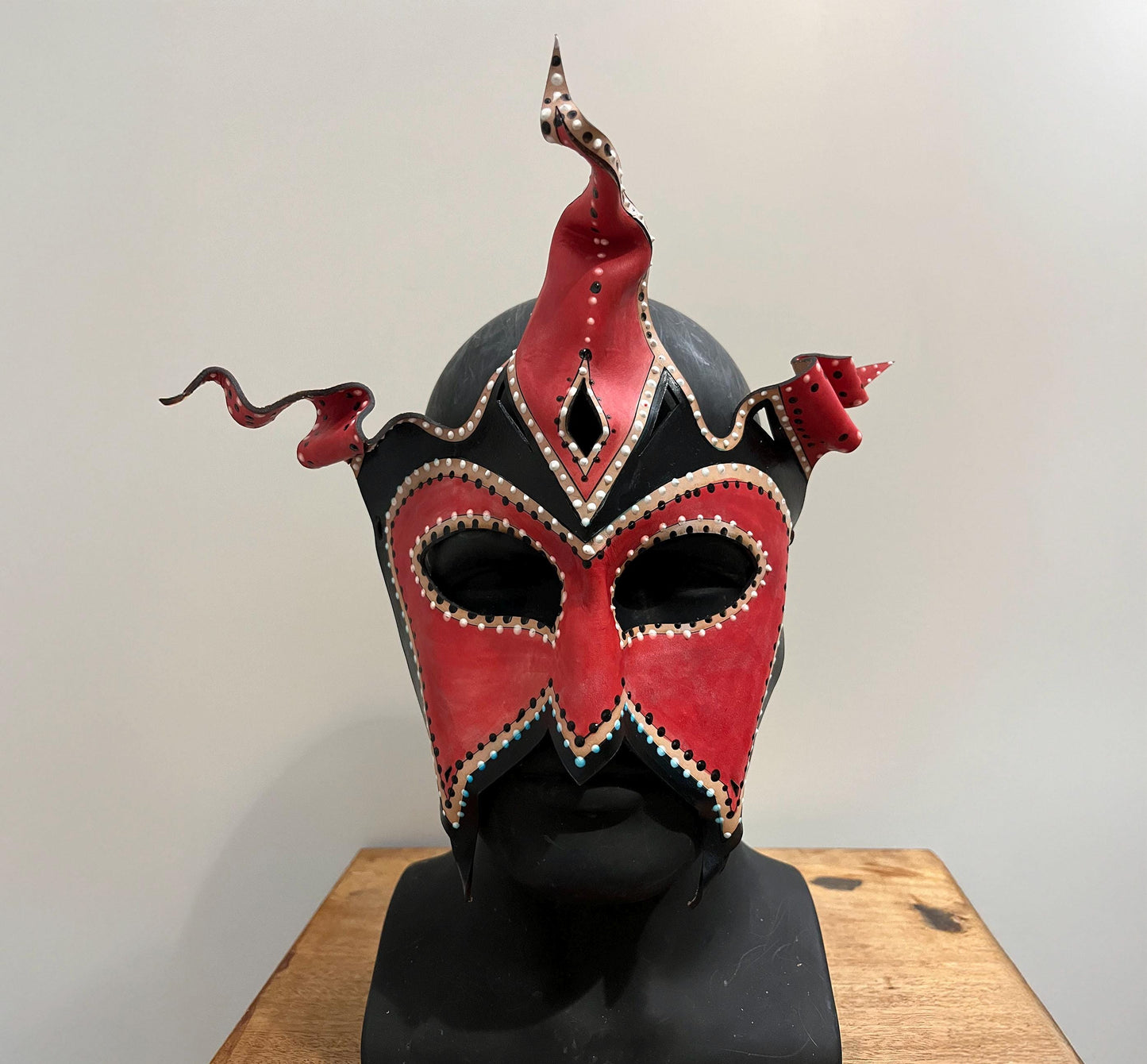 Jester 2 Handmade Leather Mask for Masquerade / Halloween / Cosplay Masks