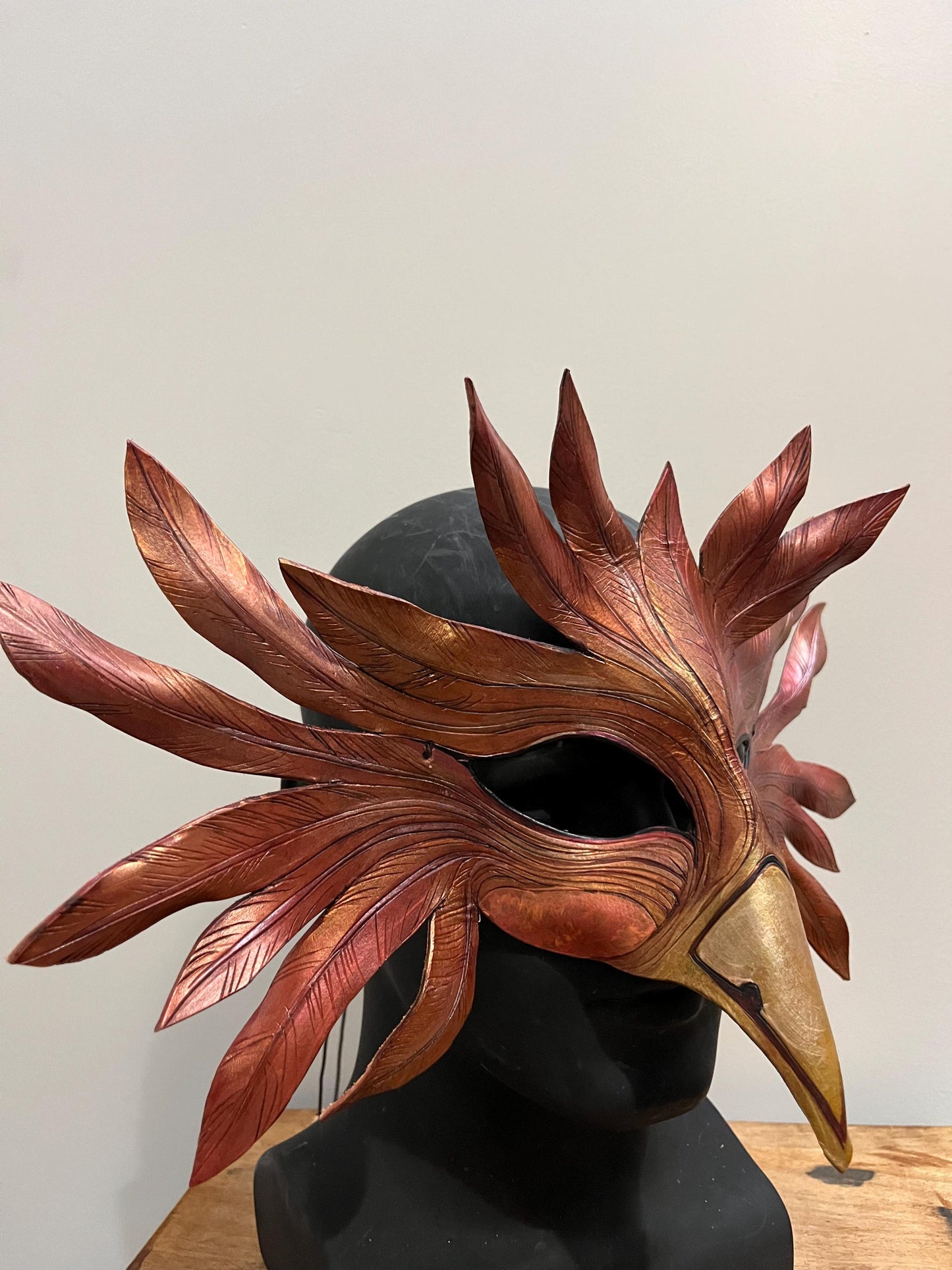 Phoenix Mask Handmade Leather Masks for Masquerade / Halloween / Cosplay