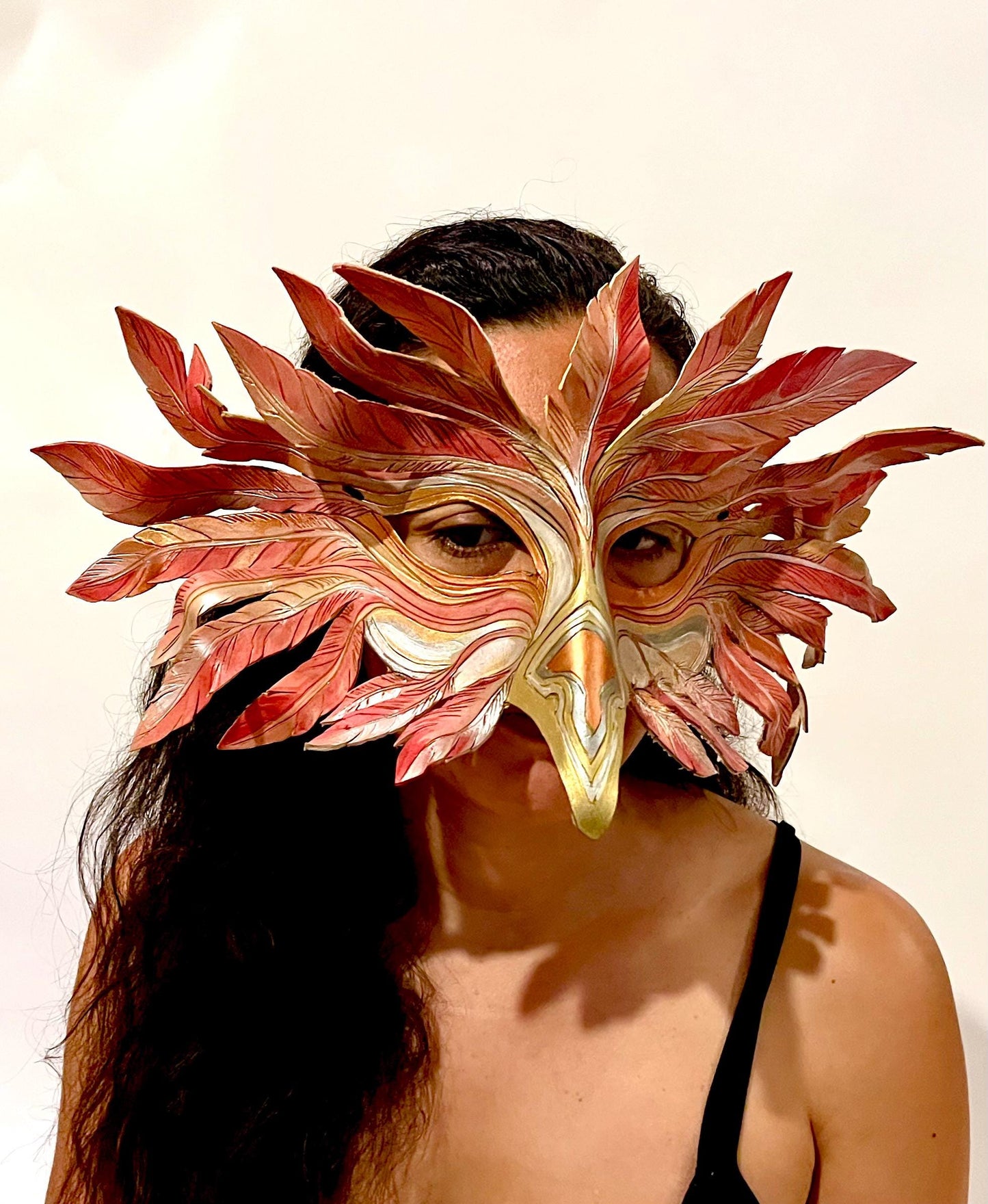 Phoenix Mask Handmade Leather Masks for Masquerade / Halloween / Cosplay